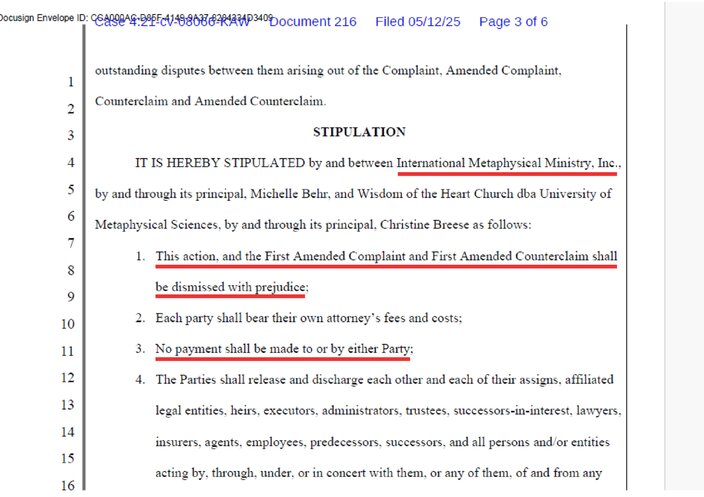 university of metaphysical sciences lawsuit